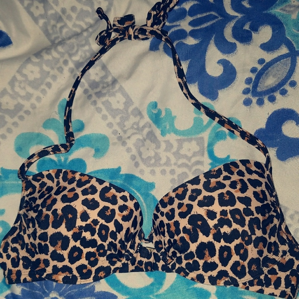Cheetah Bikini Halter Top
